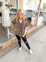Change of Heart Leopard Top